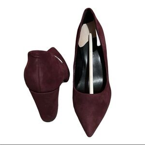 Marc Fisher Daniela Suede Burgundy Shoes